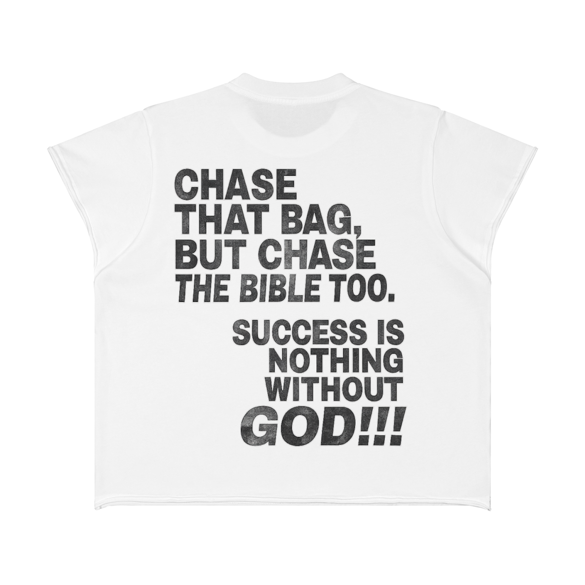 Success is nothing w/o God Boxy Raw Edge T-Shirt