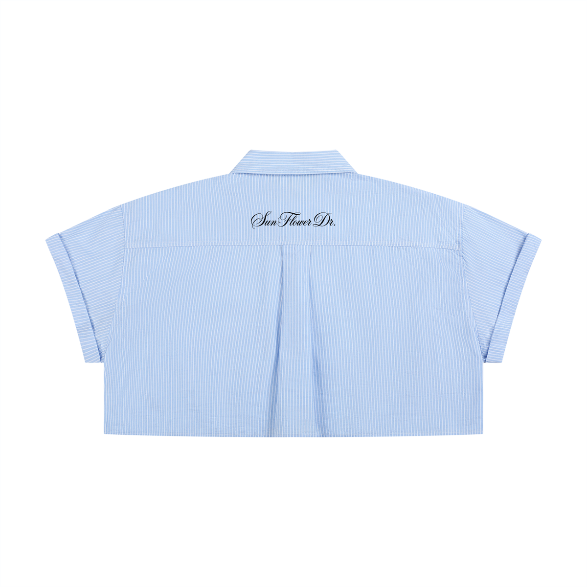 Casually Confident Women’s Striped Boxy Cropped Shirt