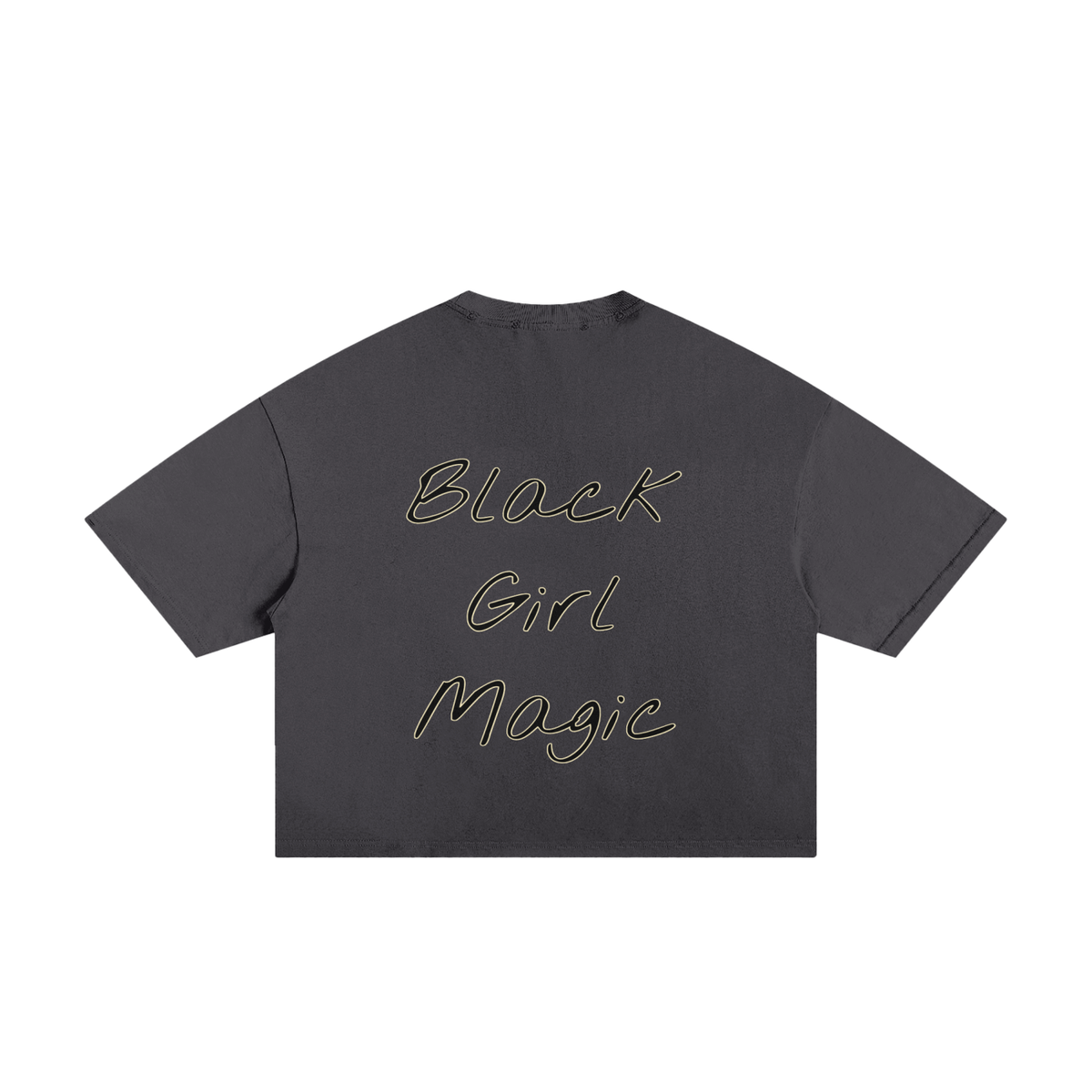 Black Girl Magic Frayed Boxy Tee