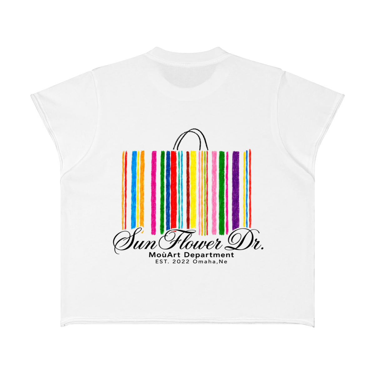Color Palette Bag Boxy Raw Edge T-Shirt