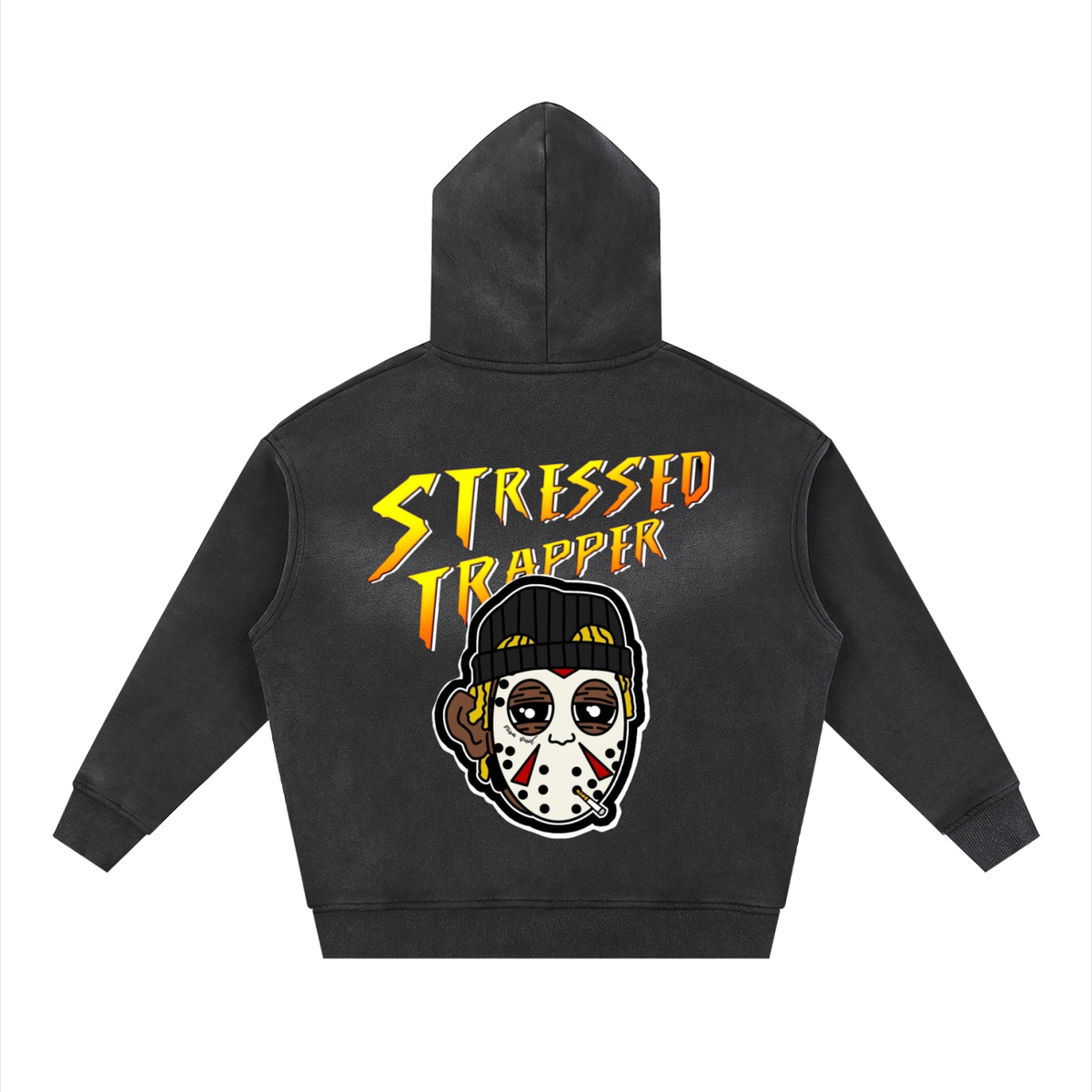 Stressed Trapper Sun fade Boxy Zip Up