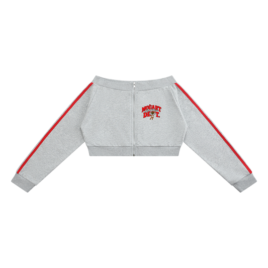 God Bless Women's Off-Shoulder Zip up