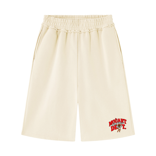 God Bless Raw Edge Fleece Shorts
