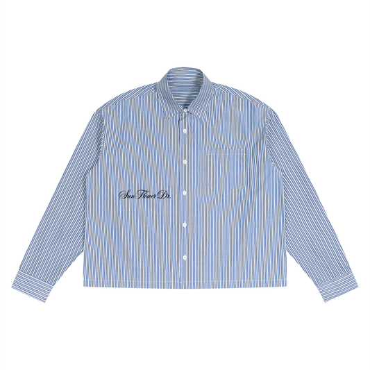 Casually Confident Boxy Striped Shirt
