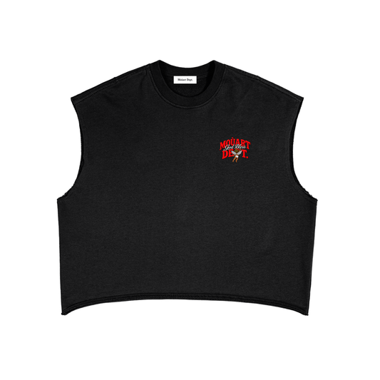 God Bless French Terry Boxy Tank Top