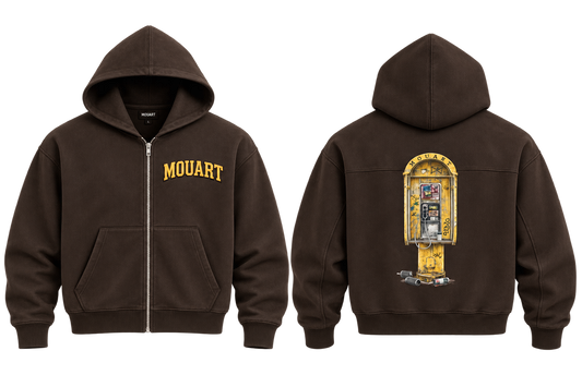 The Phone Booth Boxy Zip-Up