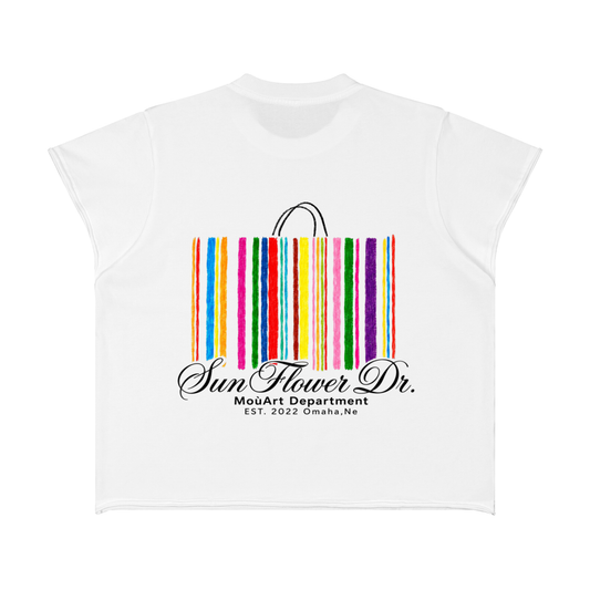 Color Palette Bag Boxy Raw Edge T-Shirt