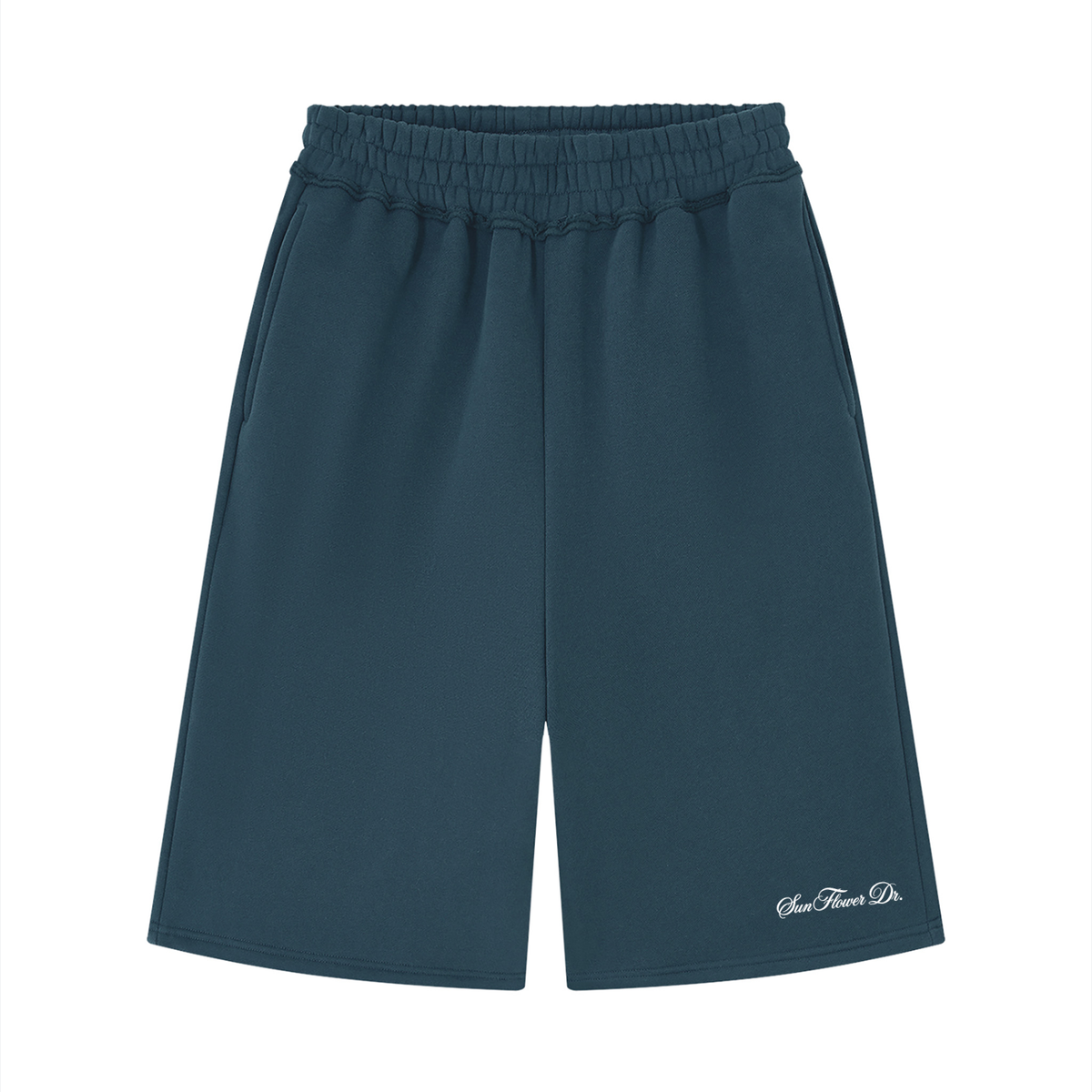 “Sports Dept.” Unisex Raw Edge Fleece Shorts