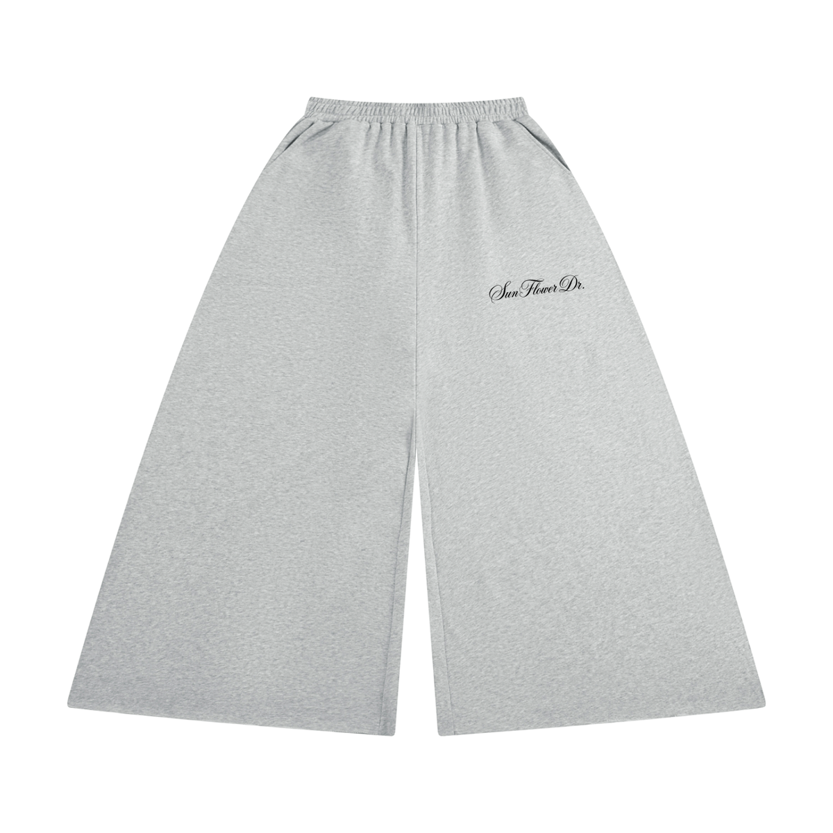 SunFlower Dr. Women's Raw Edge Wide Leg Sweatpants