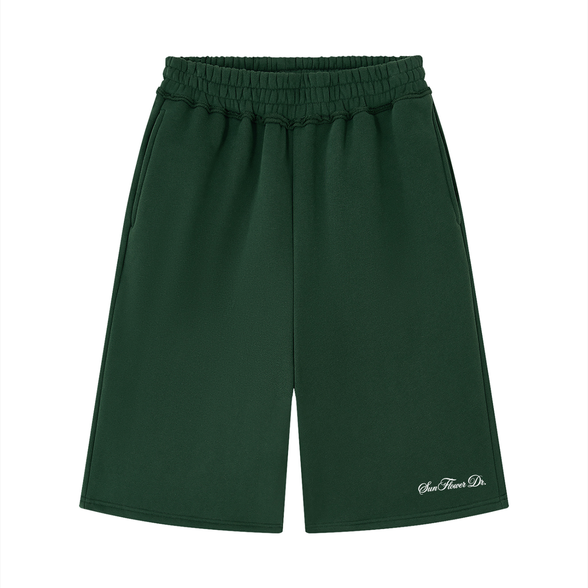 “Sports Dept.” Unisex Raw Edge Fleece Shorts